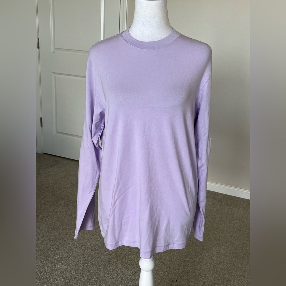 NWT Skims Longsleeve Boyfriend Tshirt Size XS in Lavender (Fits up to a Medium) - Picture 6 of 6